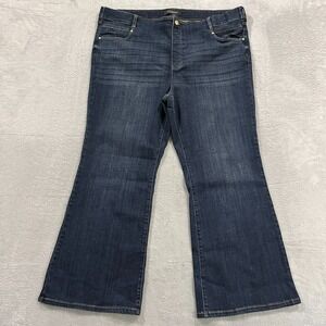 Liverpool Jeans Womens 24W Flare High Rise Southwestern Cowgirl Whiskered Y2K